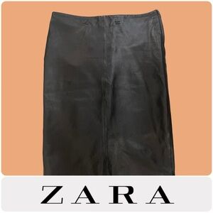 Zara size small faux leather pencil skirt